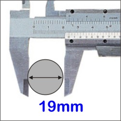 19mm (3/4in.) Diameter