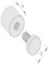 25mm x 19mm Flat Top Aluminum Standoffs in Satin Silver Finished