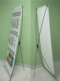 10 pcs. Deluxe X-Banner Stand 24in.x65in.